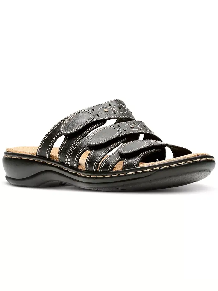 Сандалии Clarks Leisa Cacti Q, тройные ремешки — изображение 1 из 7, черный