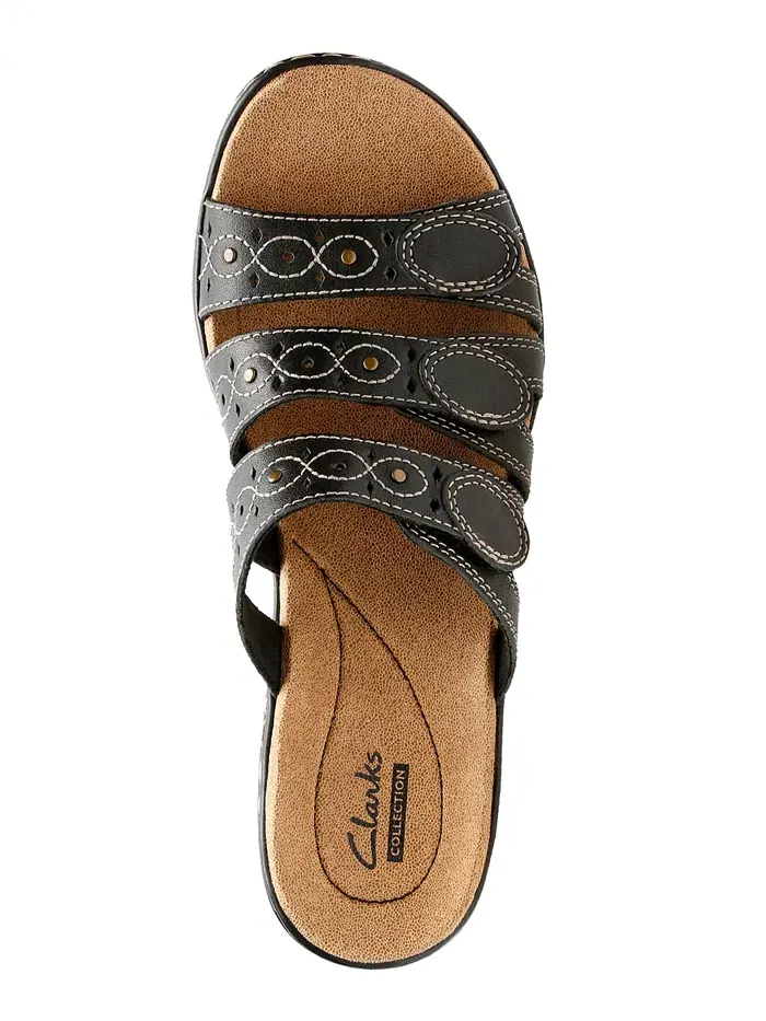 Сандалии Clarks Leisa Cacti Q, тройные ремешки — изображение 4 из 7, черный