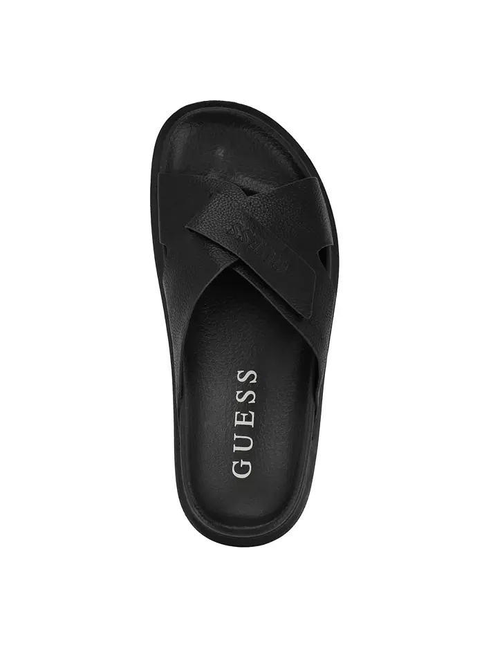 Мужские сандалии Vaton с ремешками без застежки Guess — изображение 4 из 5, черный