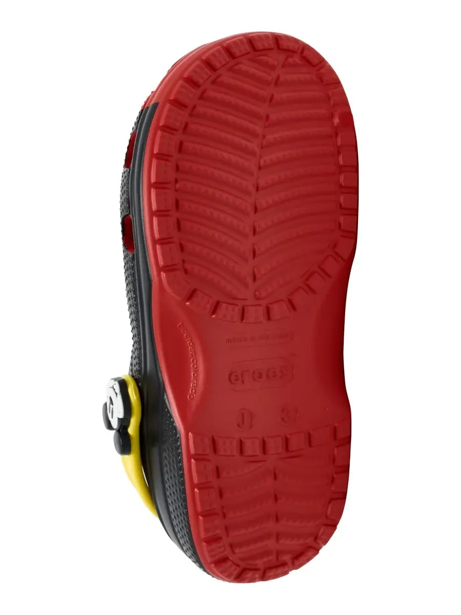 Классические сабо Disney для мальчиков с Микки Маусом от Finish Line Crocs — изображение 6 из 6, черный красный