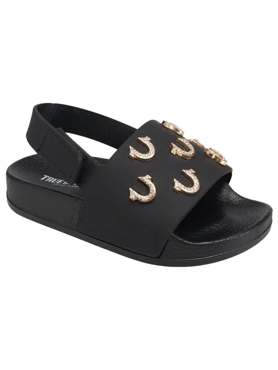 Сандалии с блестящим логотипом Kash Bling Horseshoe True Religion