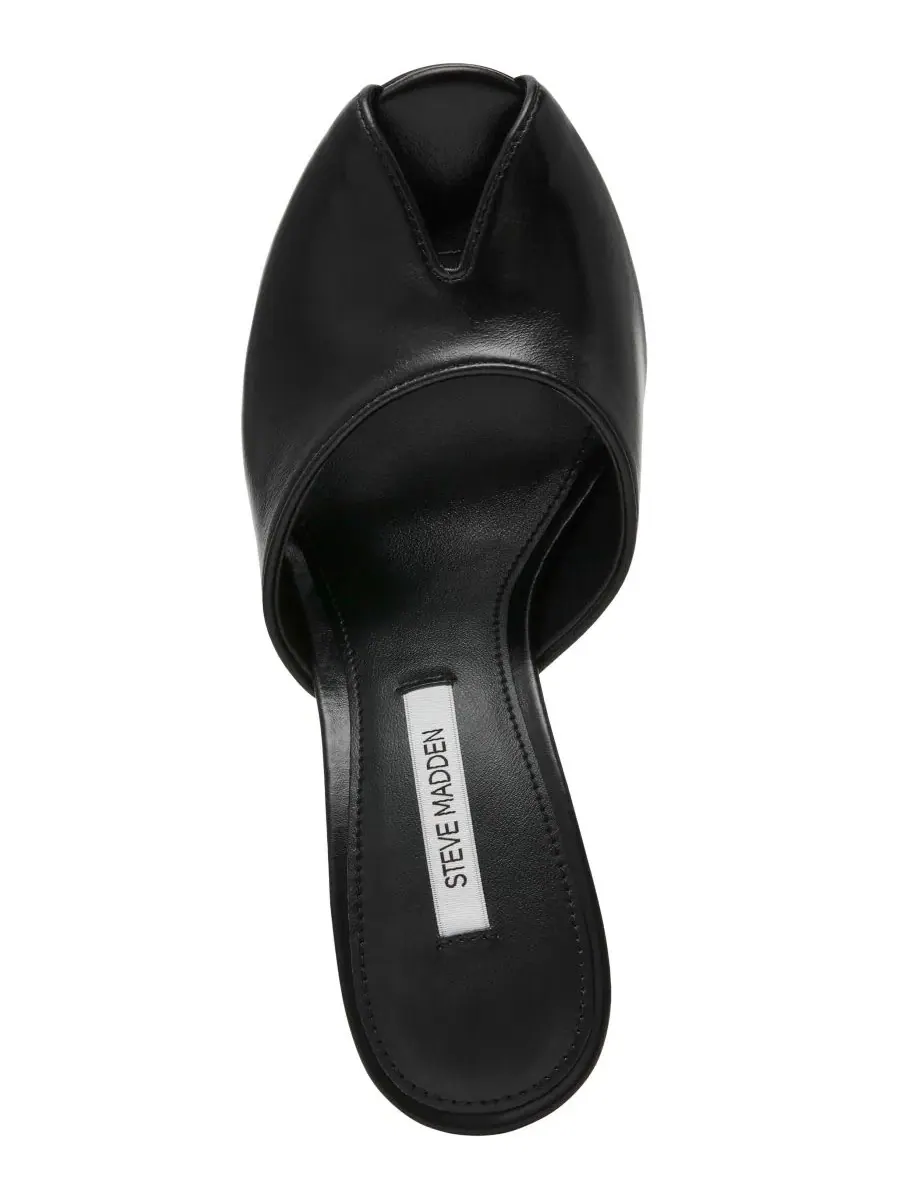 Босоножки-мюли Jules с открытым носком Steve Madden — изображение 4 из 7, черный
