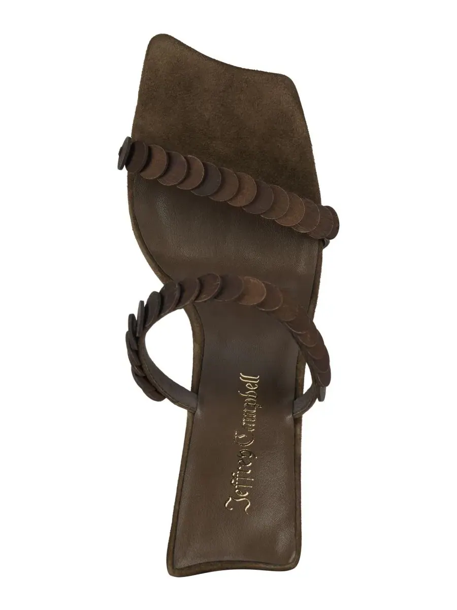 Женские сандалии-слипоны Ayanna с декором Jeffrey Campbell — изображение 4 из 5, коричневый