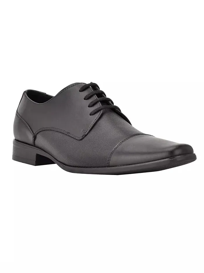 Мужские туфли Bram Lace Up Cap-Toe из кожи Calvin Klein