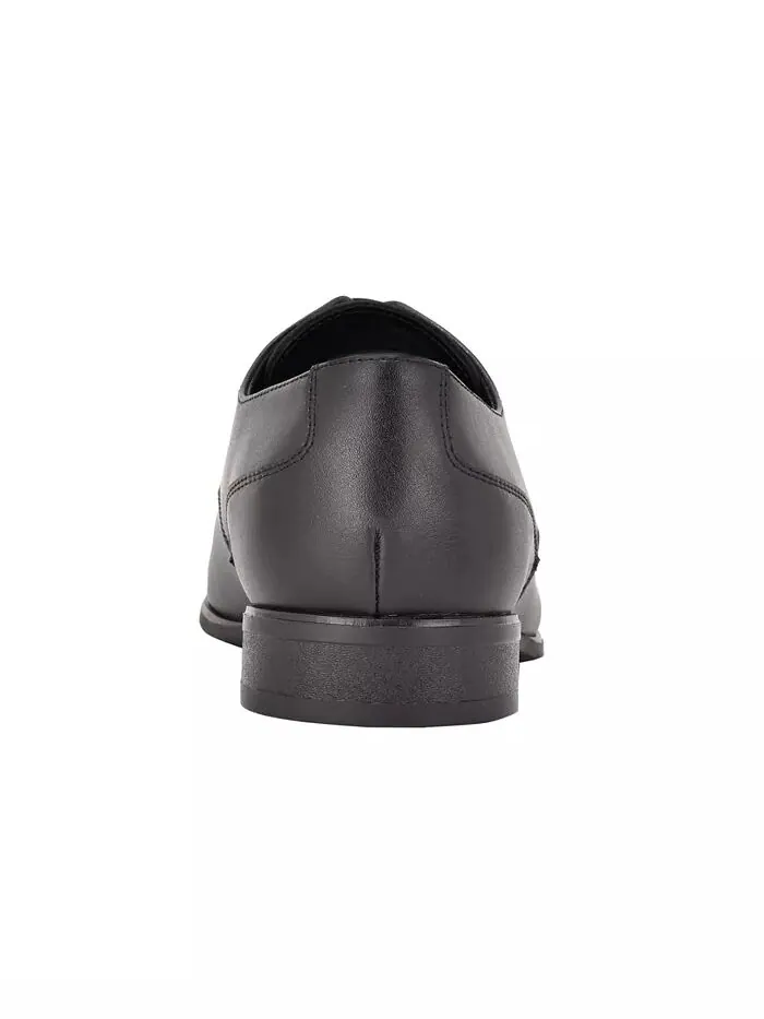 Мужские туфли Bram Lace Up Cap-Toe из кожи Calvin Klein — изображение 3 из 5, черный