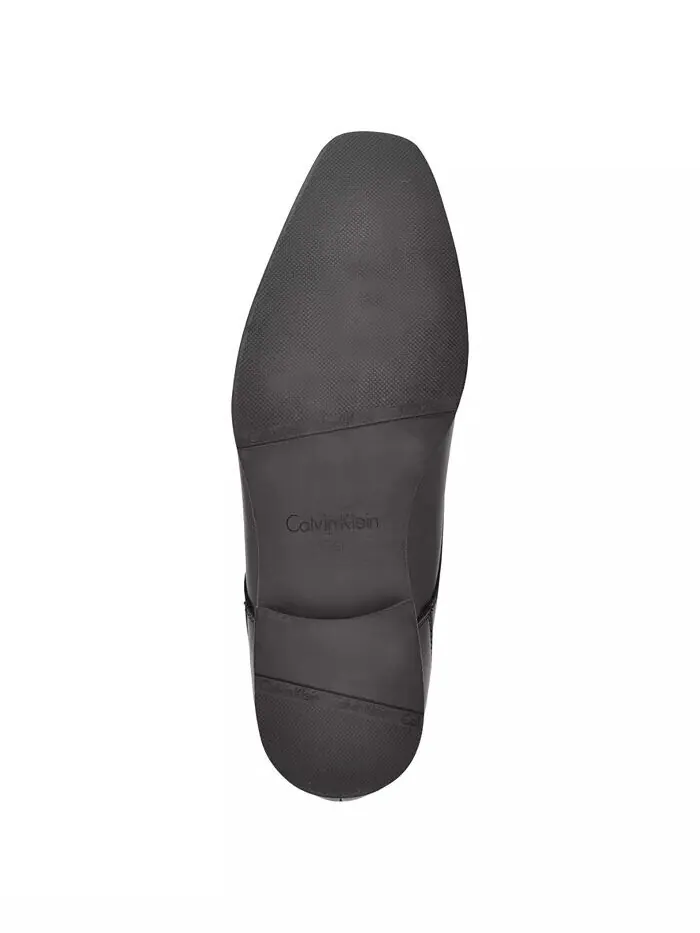 Мужские туфли Bram Lace Up Cap-Toe из кожи Calvin Klein — изображение 5 из 5, черный