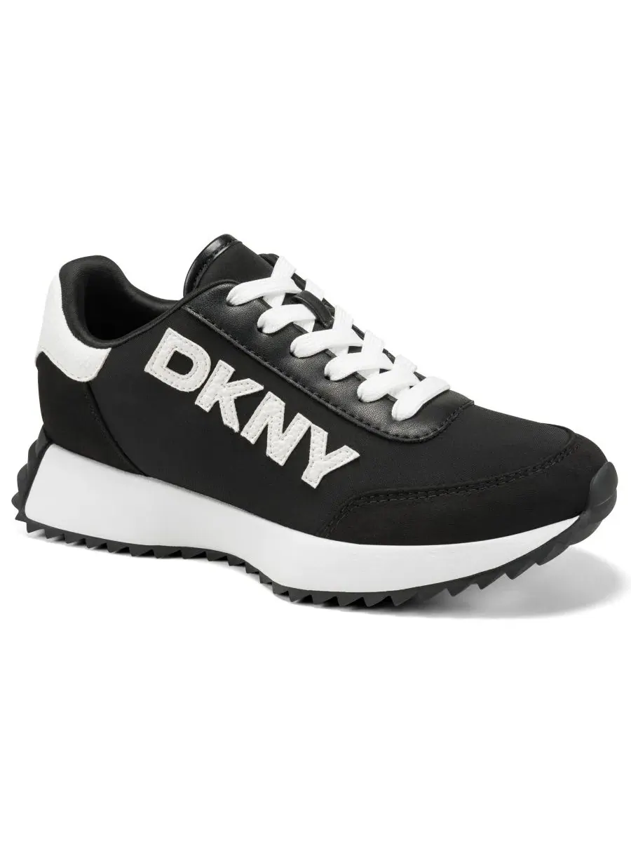 Кроссовки на шнуровке с логотипом DKNY — изображение 1 из 5, черный/белый