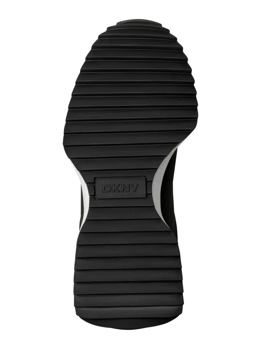 Кроссовки на шнуровке с логотипом DKNY — изображение 5 из 5, черный/белый