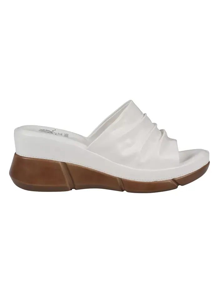 Женские сандалии-слипоны Nora на платформе GC Shoes — изображение 2 из 5, белый