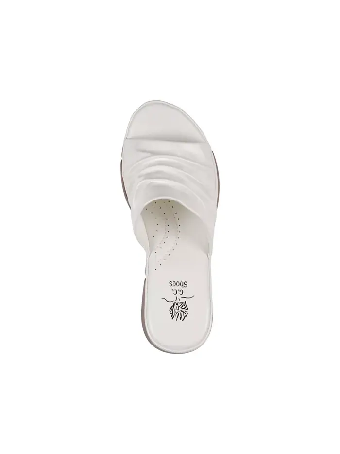 Женские сандалии-слипоны Nora на платформе GC Shoes — изображение 4 из 5, белый