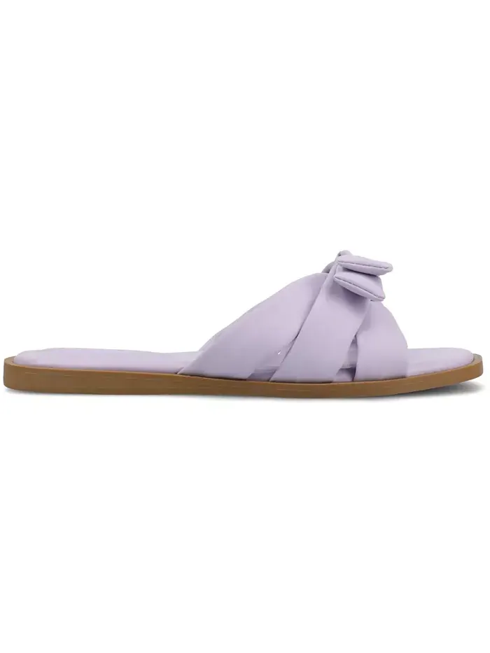 Женские плоские сандалии Prylin Bow Slide Journee Collection — изображение 2 из 5, фиолетовый