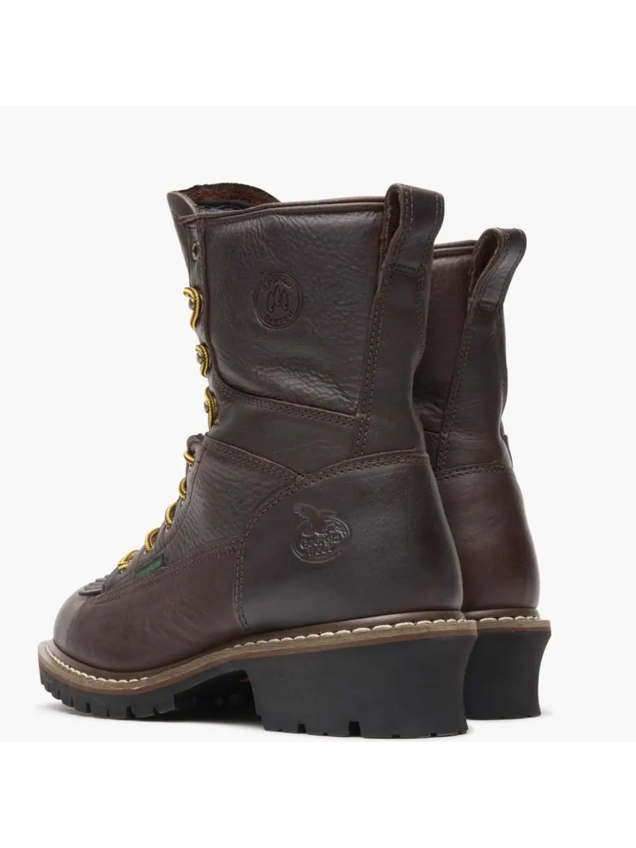Мужские водонепроницаемые рабочие ботинки для лесорубов GEORGIA BOOT — изображение 4 из 7, шоколад