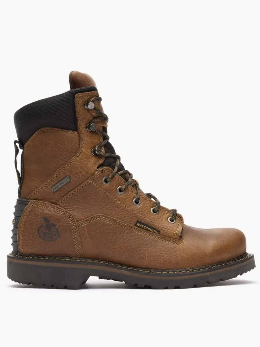 Мужские водонепроницаемые рабочие ботинки Georgia Giant Revamp 8 дюймов GEORGIA BOOT — изображение 1 из 7, коричневый