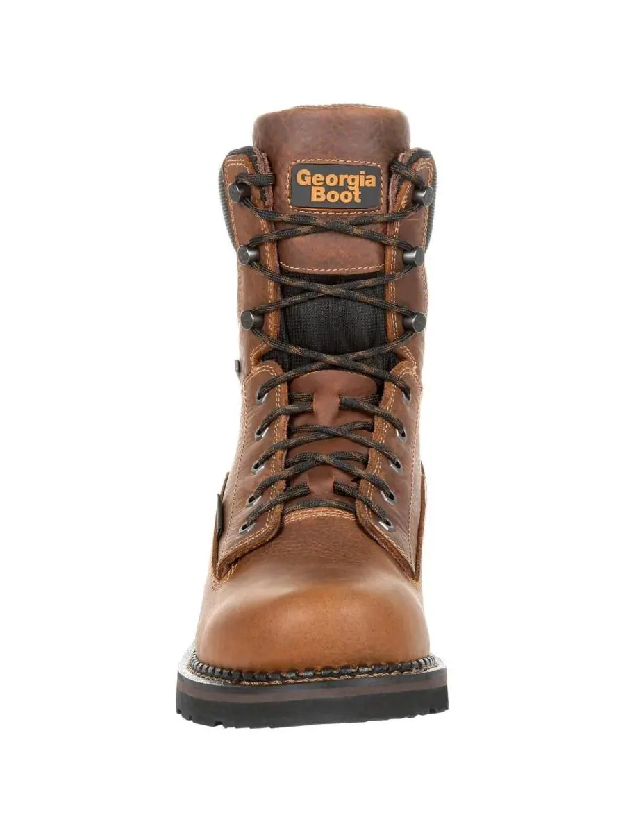Мужские водонепроницаемые рабочие ботинки Georgia Giant Revamp 8 дюймов GEORGIA BOOT — изображение 3 из 7, коричневый