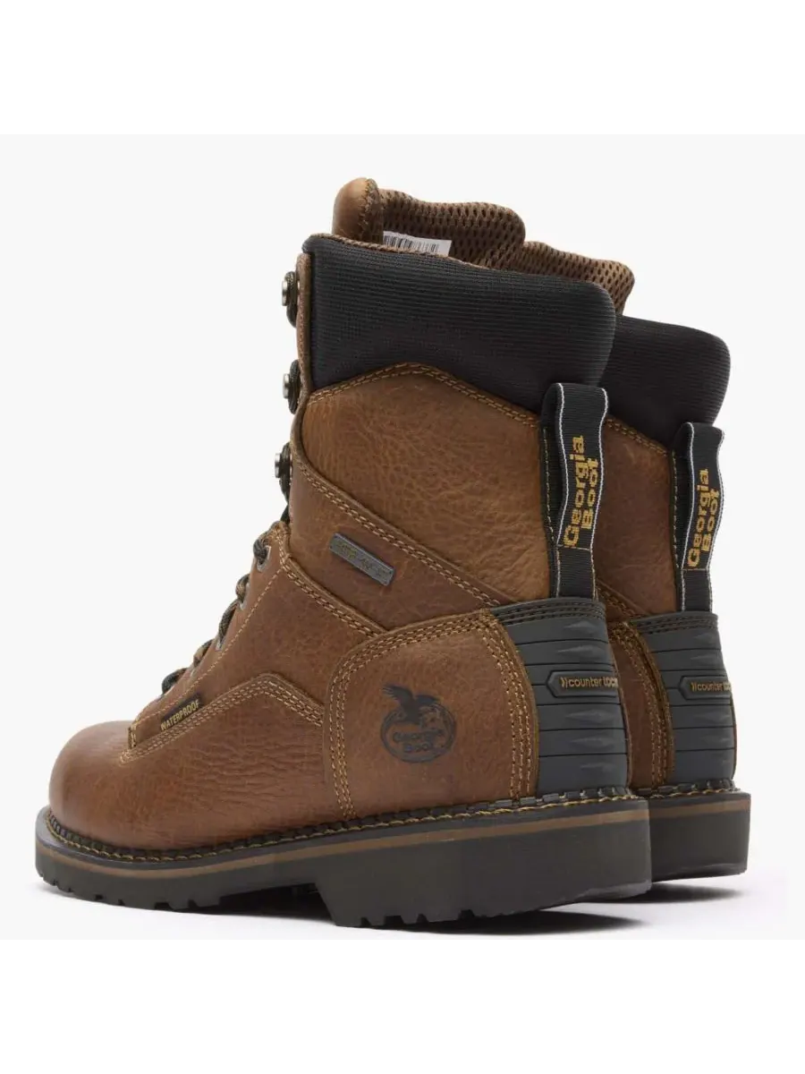 Мужские водонепроницаемые рабочие ботинки Georgia Giant Revamp 8 дюймов GEORGIA BOOT — изображение 6 из 7, коричневый