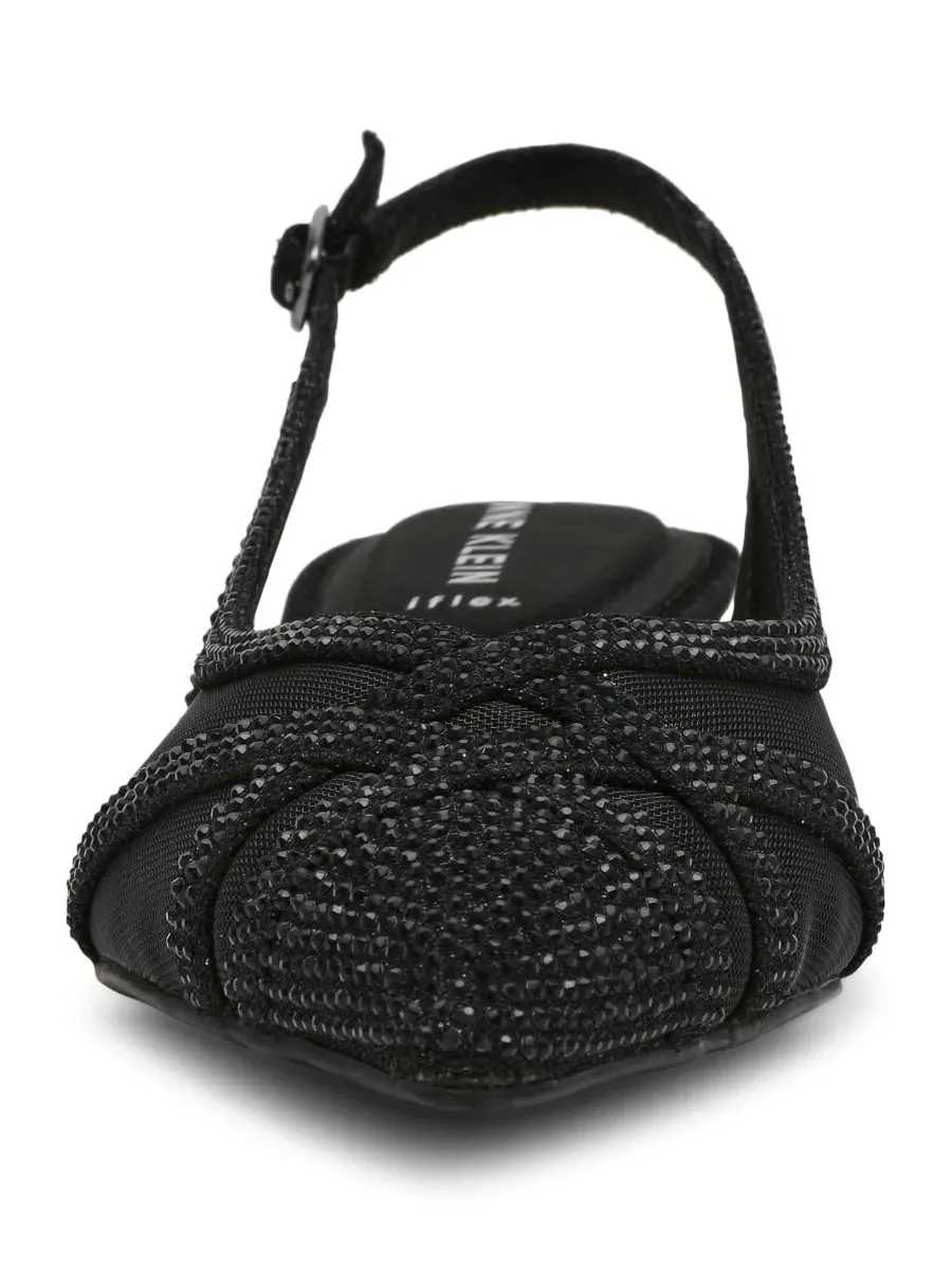 Anne Klein Женские вечерние туфли Jolene с открытой пяткой — изображение 7 из 7, черный