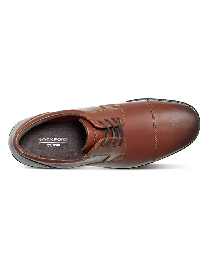 Мужские классические туфли Charles Road с мыском Rockport — изображение 4 из 5, бежевый