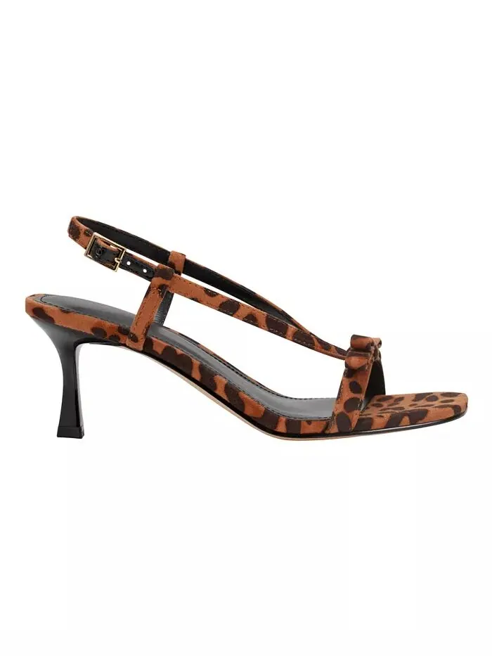 Женские босоножки Danzy Bow Square Toe Dress Marc Fisher — изображение 2 из 5, леопардовый