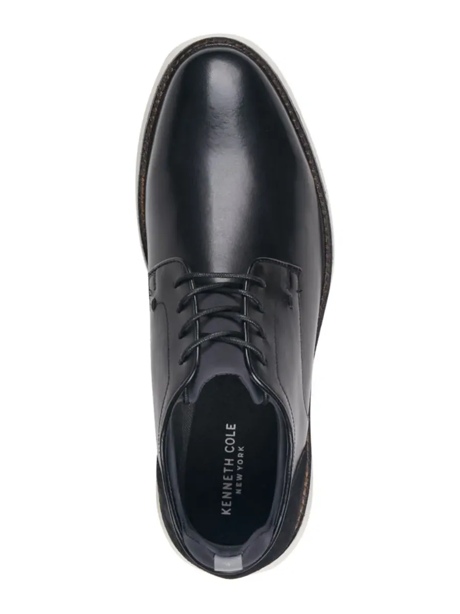 Мужские оксфордские туфли Luke на шнуровке Kenneth Cole New York — изображение 4 из 5, черный
