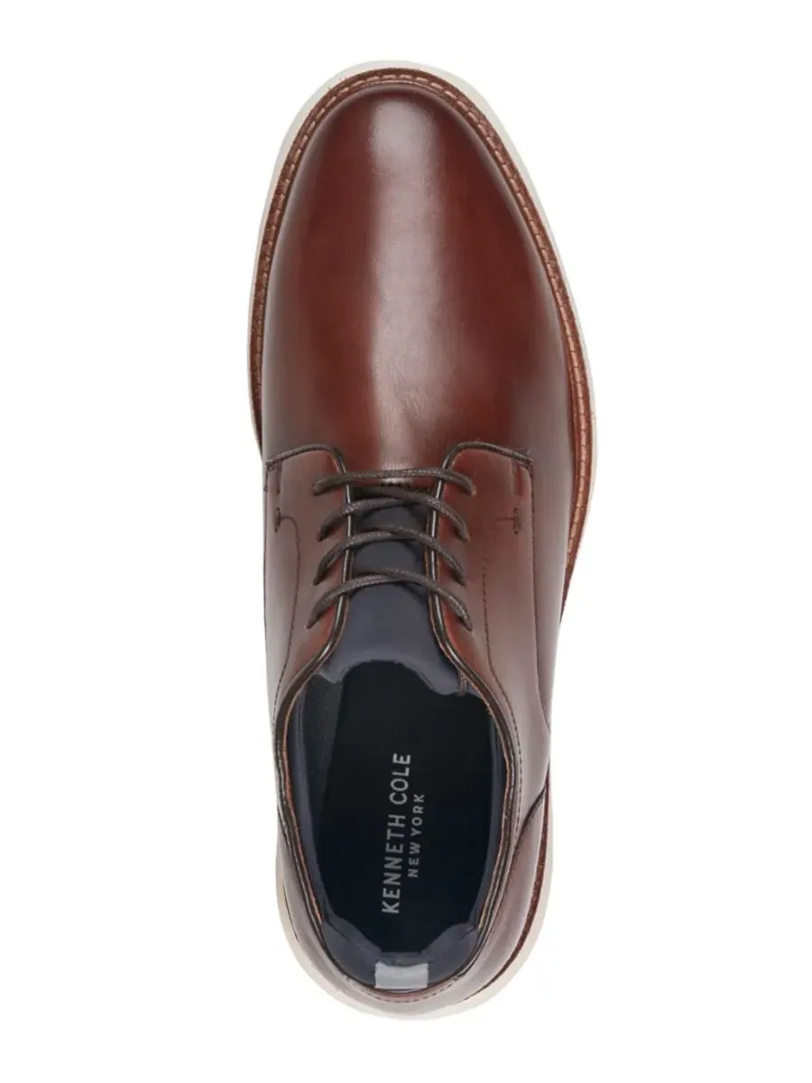 Мужские оксфордские туфли Luke на шнуровке Kenneth Cole New York — изображение 4 из 5, коричневый