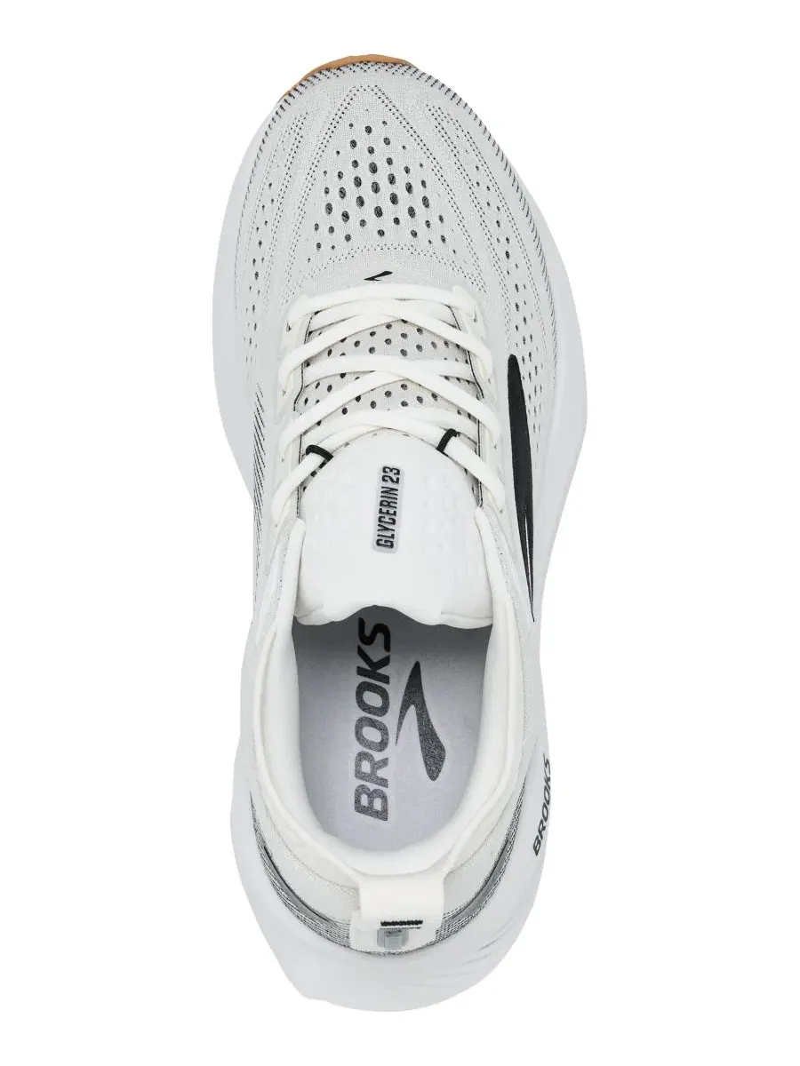 Кроссовки для бега Brooks Glycerin 23 — изображение 5 из 6, белый черный