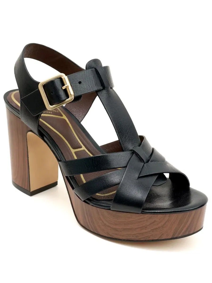 Босоножки-платформа Lotus с блочным каблуком Kenneth Cole New York — изображение 1 из 8, черный