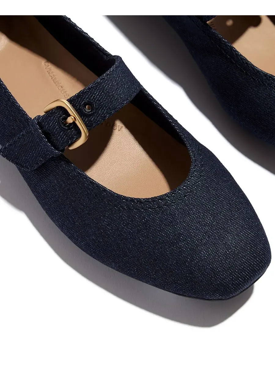 Женские джинсовые балетки Delicato Mary Jane FitFlop — изображение 5 из 7, темный джинсовый синий