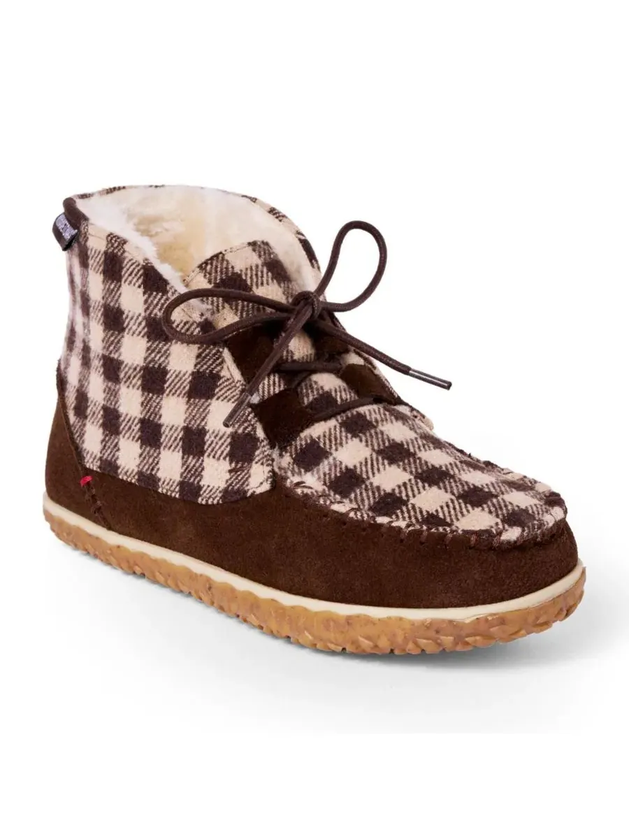 Уютные слипперы-ботинки Torrey с шнуровкой Minnetonka — изображение 1 из 6, коричневый