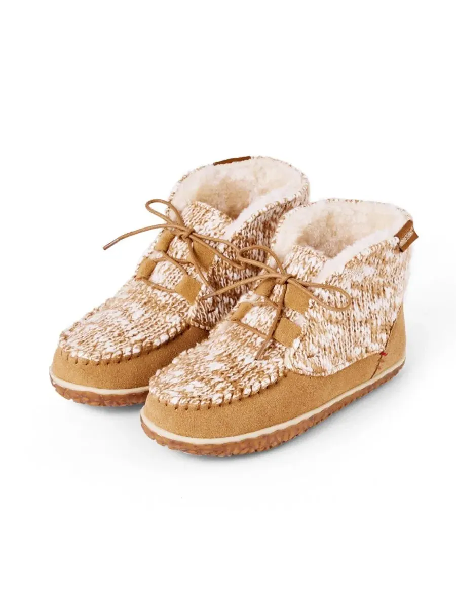 Женские слиппер-ботинки Torrey на шнуровке Minnetonka, Cinnamon Knit — изображение 2 из 7