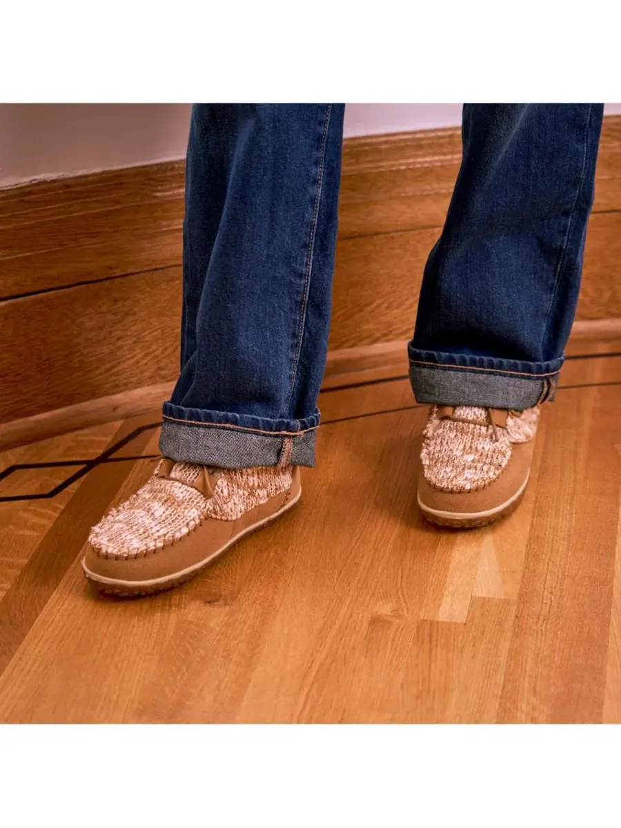 Женские слиппер-ботинки Torrey на шнуровке Minnetonka, Cinnamon Knit — изображение 4 из 7