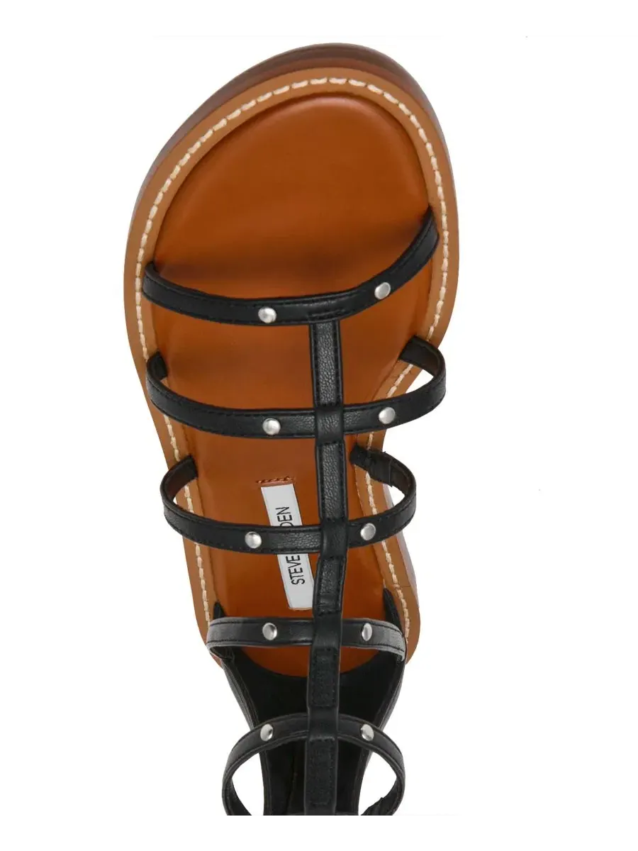 Сандалии-гладиаторы Gladius с высокими ремешками Steve Madden — изображение 4 из 6, черный