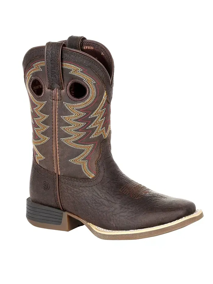 Детские ковбойские ботинки Lil' Rebel Pro Brown Durango — изображение 7 из 7, залив