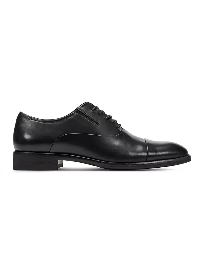 Мужские оксфорды Tully с кожаным мыском Kenneth Cole New York — изображение 2 из 5, черный