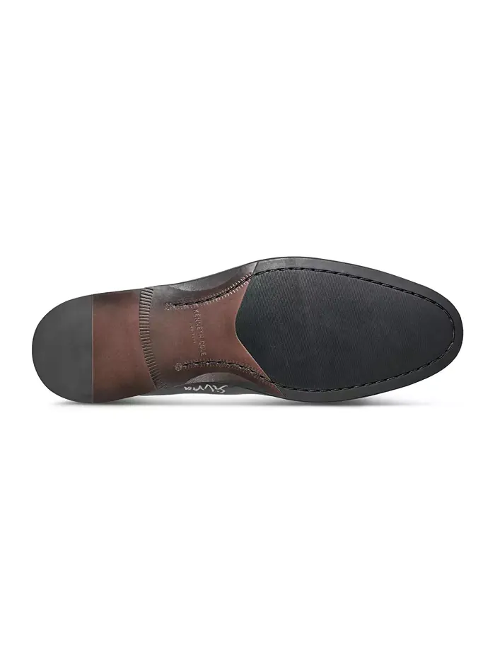 Мужские оксфорды Tully с кожаным мыском Kenneth Cole New York — изображение 4 из 5, черный
