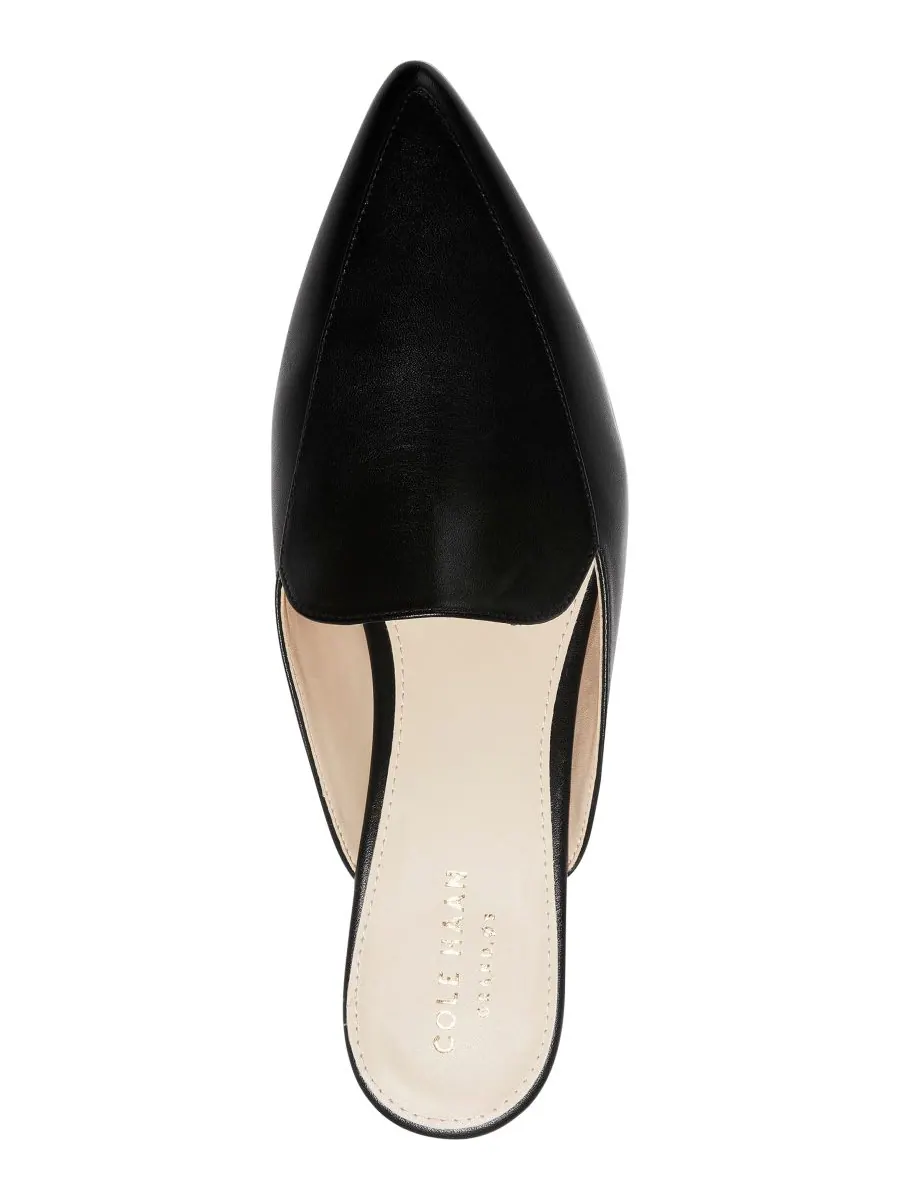 Женские кожаные мюли Piper с острым носком Cole Haan — изображение 4 из 5, черный