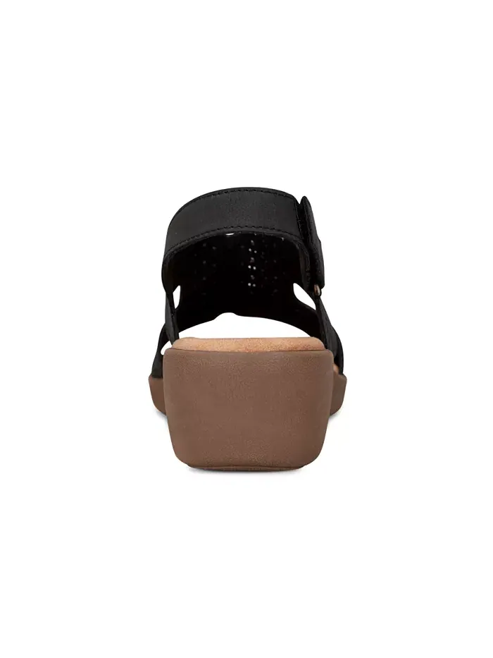Женские сандалии Kali Low Wedge на шлейке с низким клином Easy Spirit — изображение 3 из 5, черный