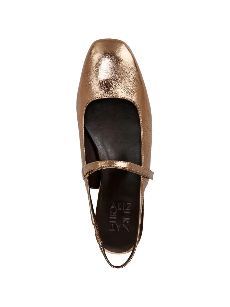 Женские балетки Connie Slingback Mary Jane Naturalizer — изображение 4 из 6, золотистый