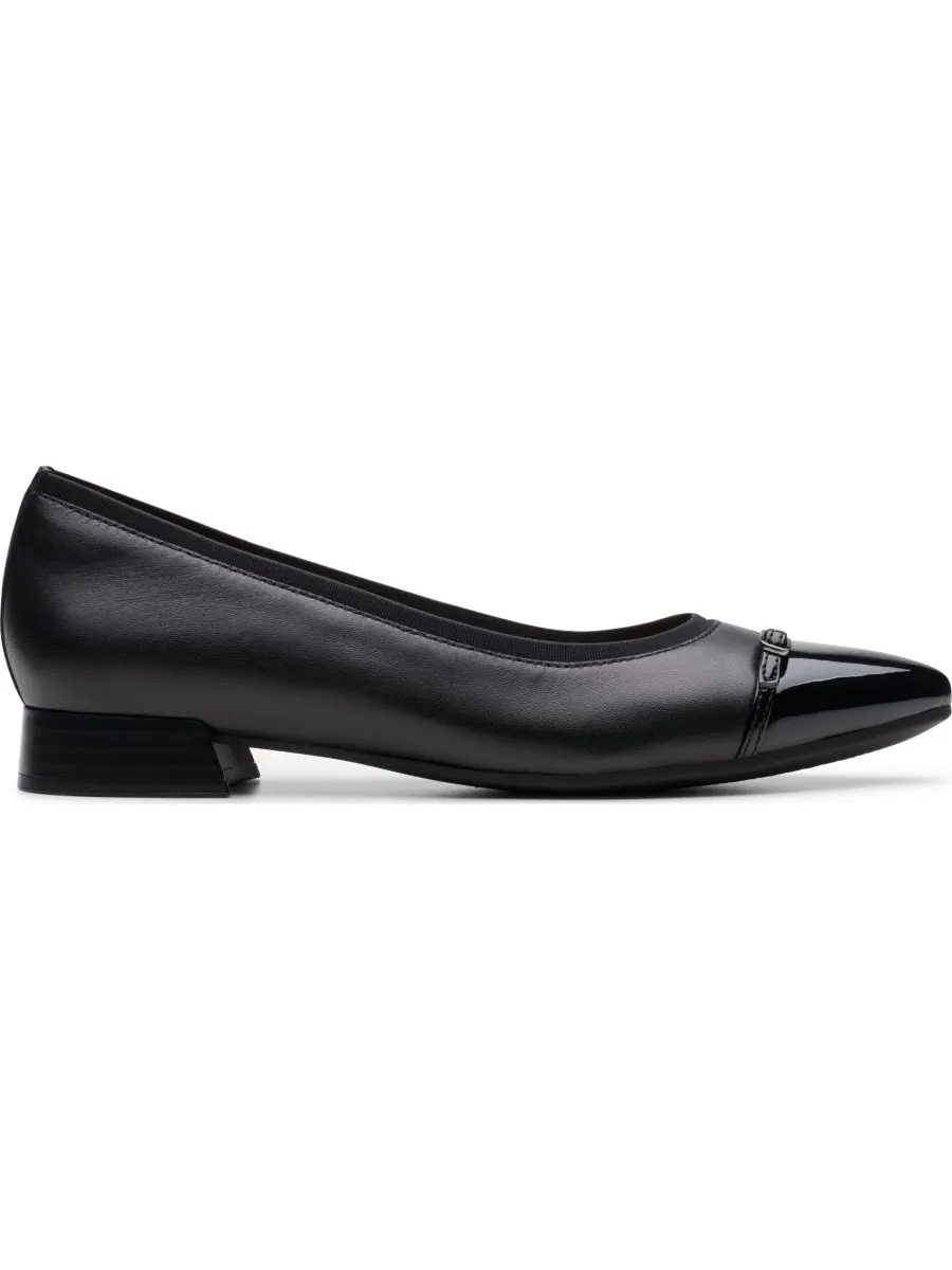 Балетки женские Clarks Natalyn Dusk, без шнурков, острый носок, кожа — изображение 2 из 5, черный