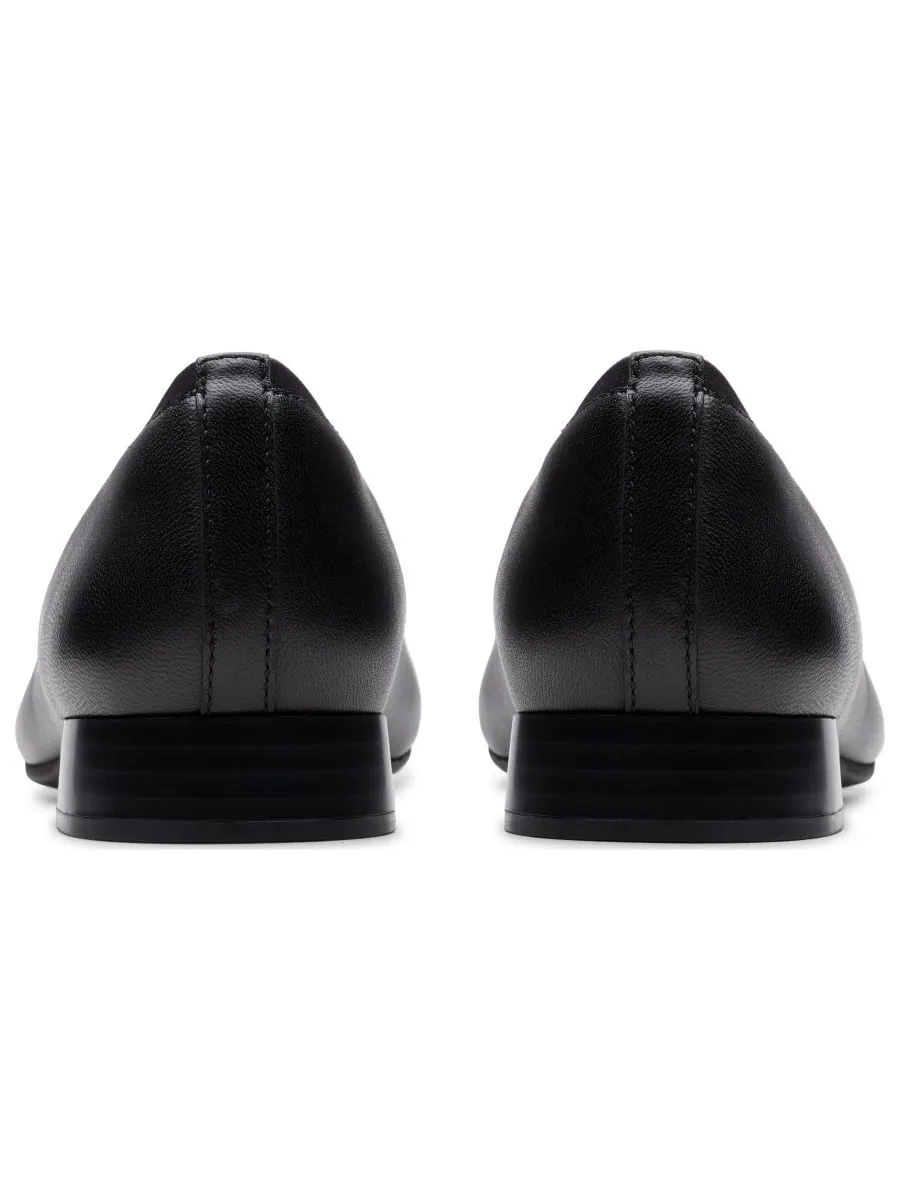 Балетки женские Clarks Natalyn Dusk, без шнурков, острый носок, кожа — изображение 3 из 5, черный