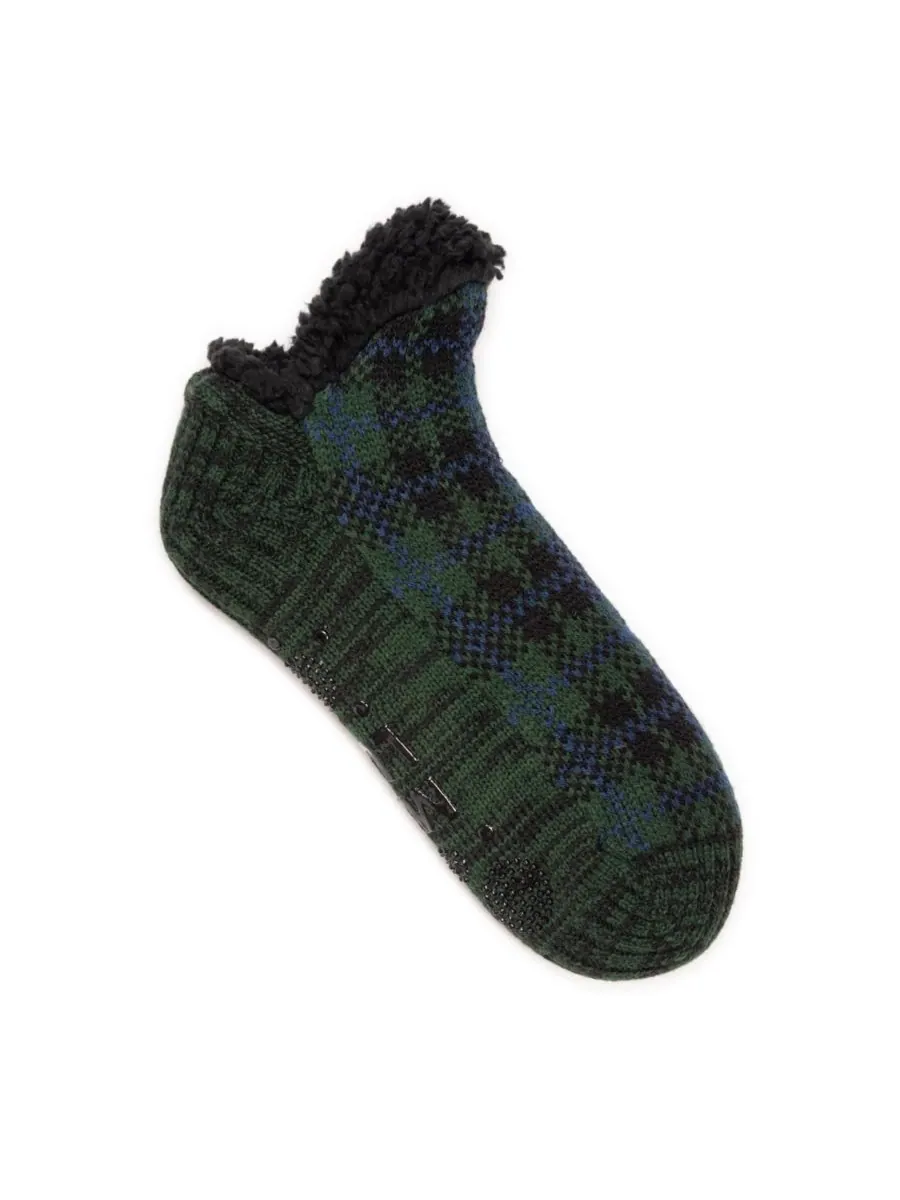 Мужские короткие носки-сапоги MUK LUKS — изображение 2 из 2, зеленый