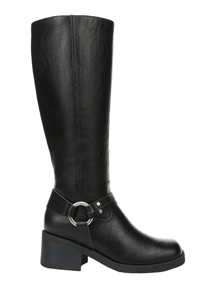 Женские сапоги-ботфорты с квадратным носком Joplin West Rugged Dr. Scholl's — изображение 2 из 5, черный