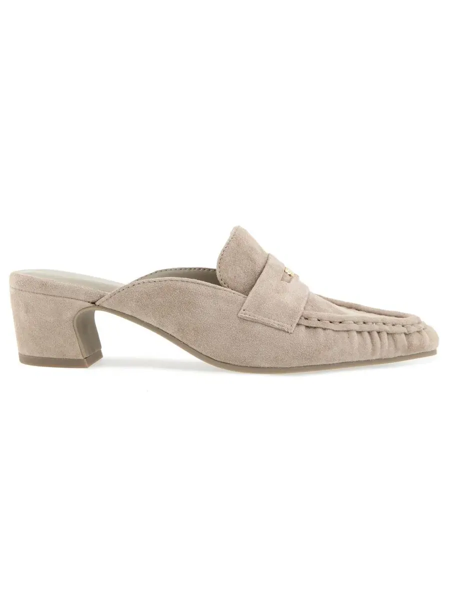Женские мюли с каблуком Lotus Heeled Penny Loafer Mule Splendid, Ermine — изображение 2 из 5