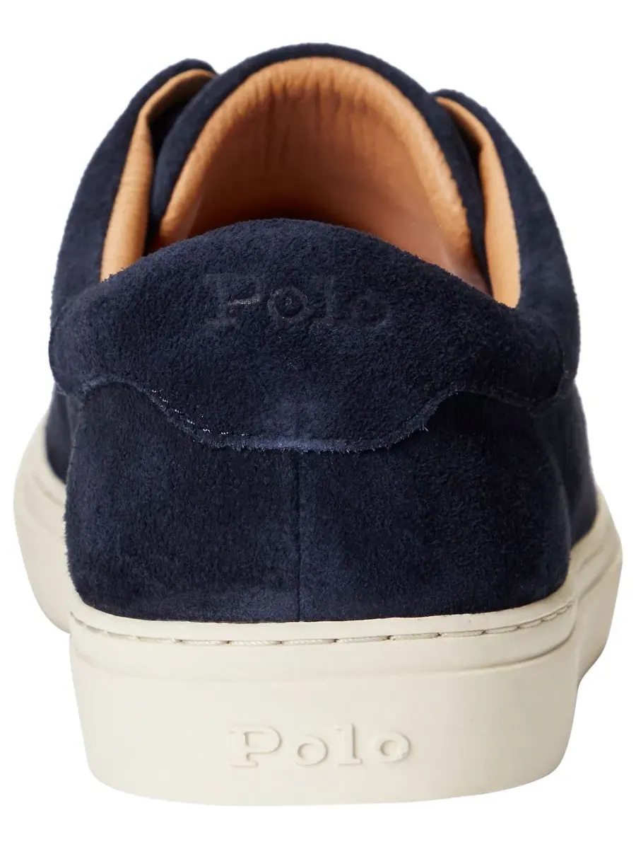 Кроссовки из замши с логотипом Jermain Polo Ralph Lauren — изображение 3 из 4, синий
