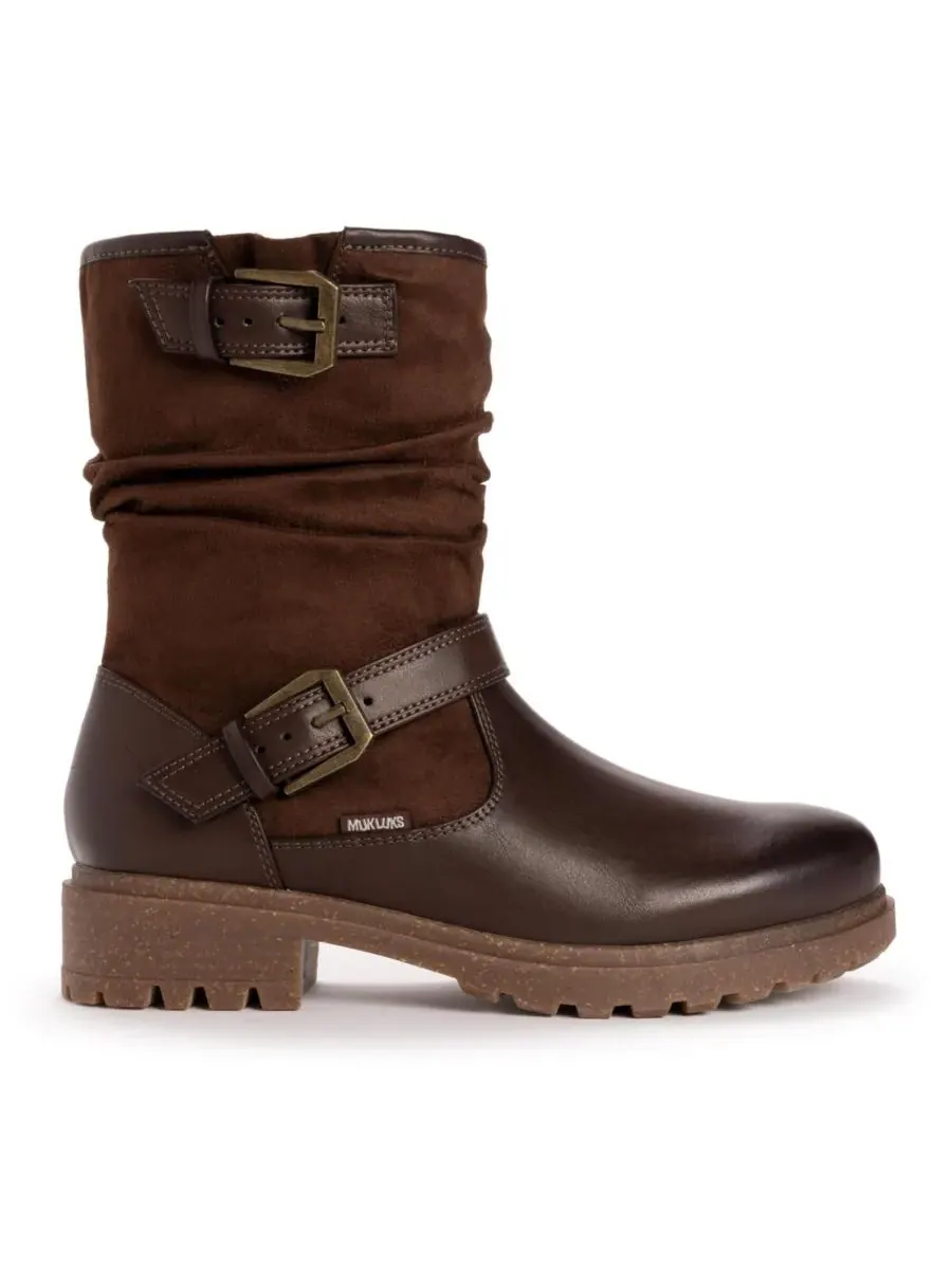 Женские сапоги Scarlett Sabrina с широкой колодкой MUK LUKS — изображение 2 из 5, коричневый