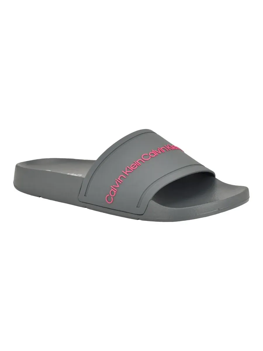 Сланцы женские Calvin Klein Anyka — изображение 1 из 5, темный серый