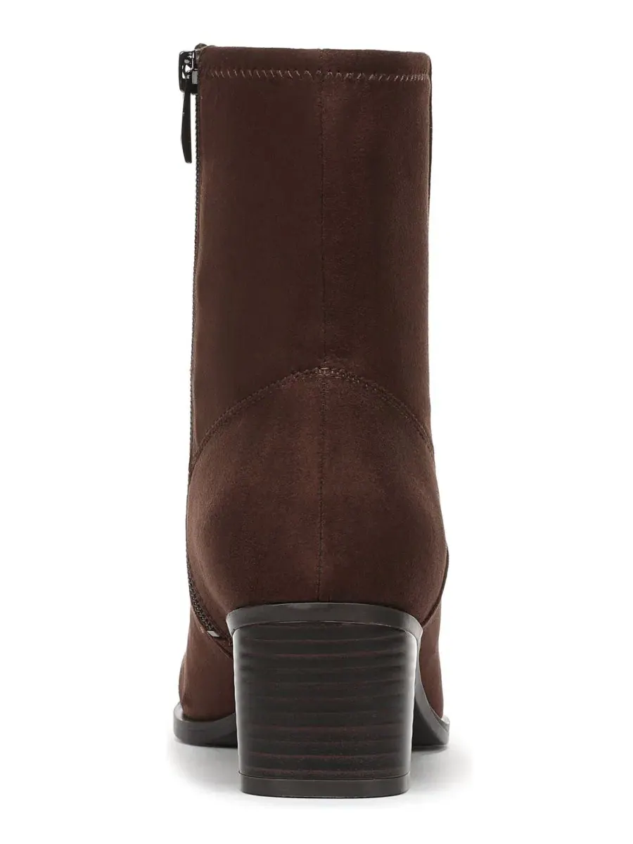 Ботинки с острым носком и молнией Dean Zipper Short Boots Naturalizer — изображение 3 из 5, коричневый