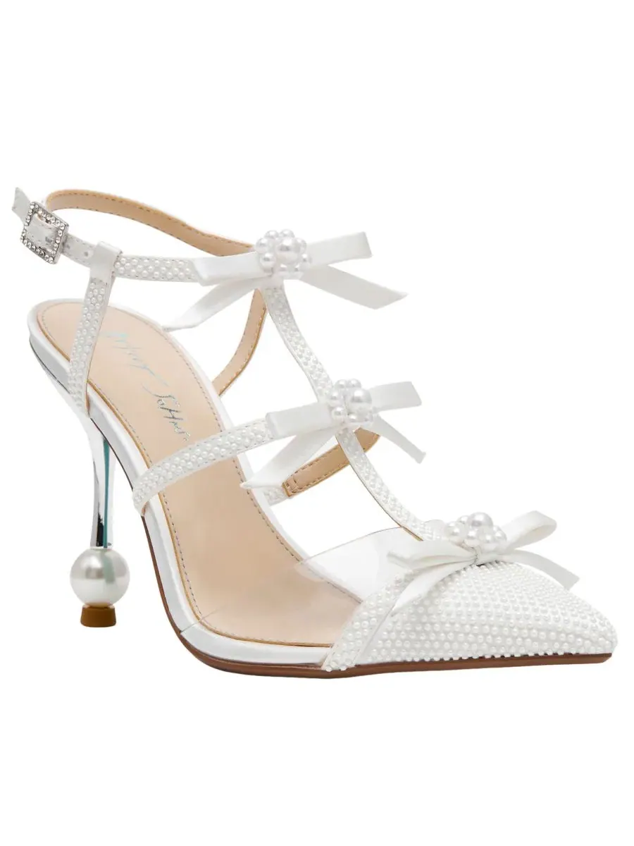 Туфли-лодочки с острым носком Betsey Johnson Everr — изображение 1 из 5, белый