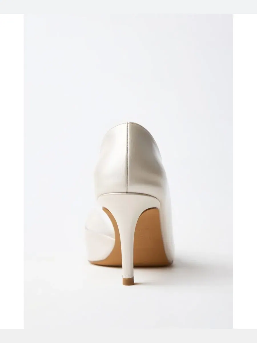 Туфли-лодочки на каблуке с кристаллами Nikos Forever & Always Shoes — изображение 7 из 8, белый