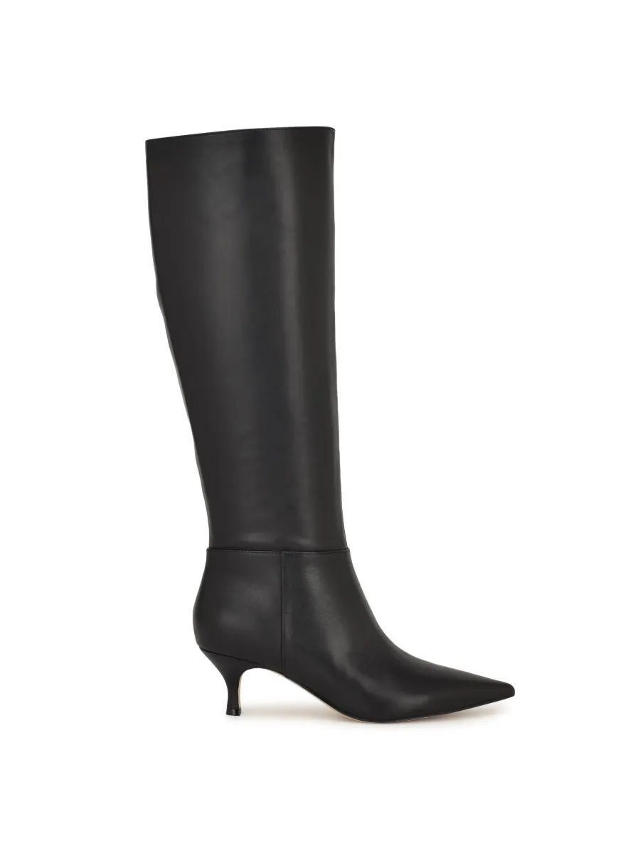 Женские высокие сапоги Somas на низком каблуке Nine West — изображение 2 из 5, черный