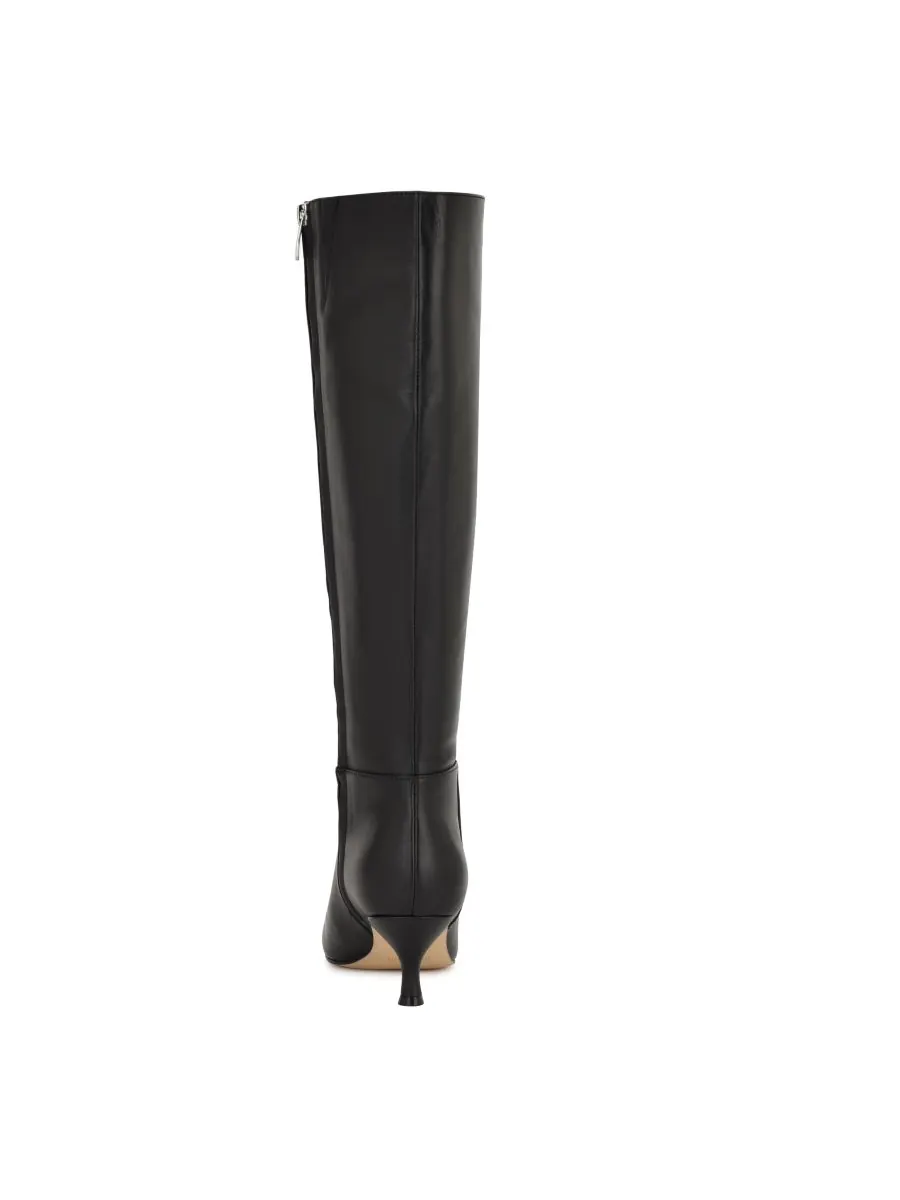Женские высокие сапоги Somas на низком каблуке Nine West — изображение 3 из 5, черный